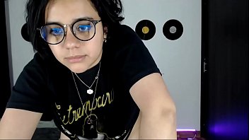 cute latina teases in webcam