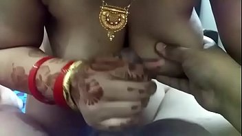 Newly married bhabi stroking hubby's cock