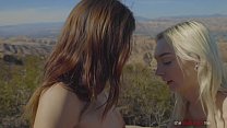 She Seduced Me: two hot teens have hot outdoor lesbian sex in a gorgeous mountain setting - Isabel Moon & Chloe Temple
